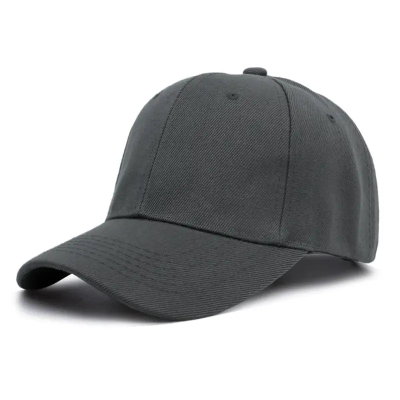 Premium Classic Plain Six Panel Caps - Unisex  - Adjustable Hats