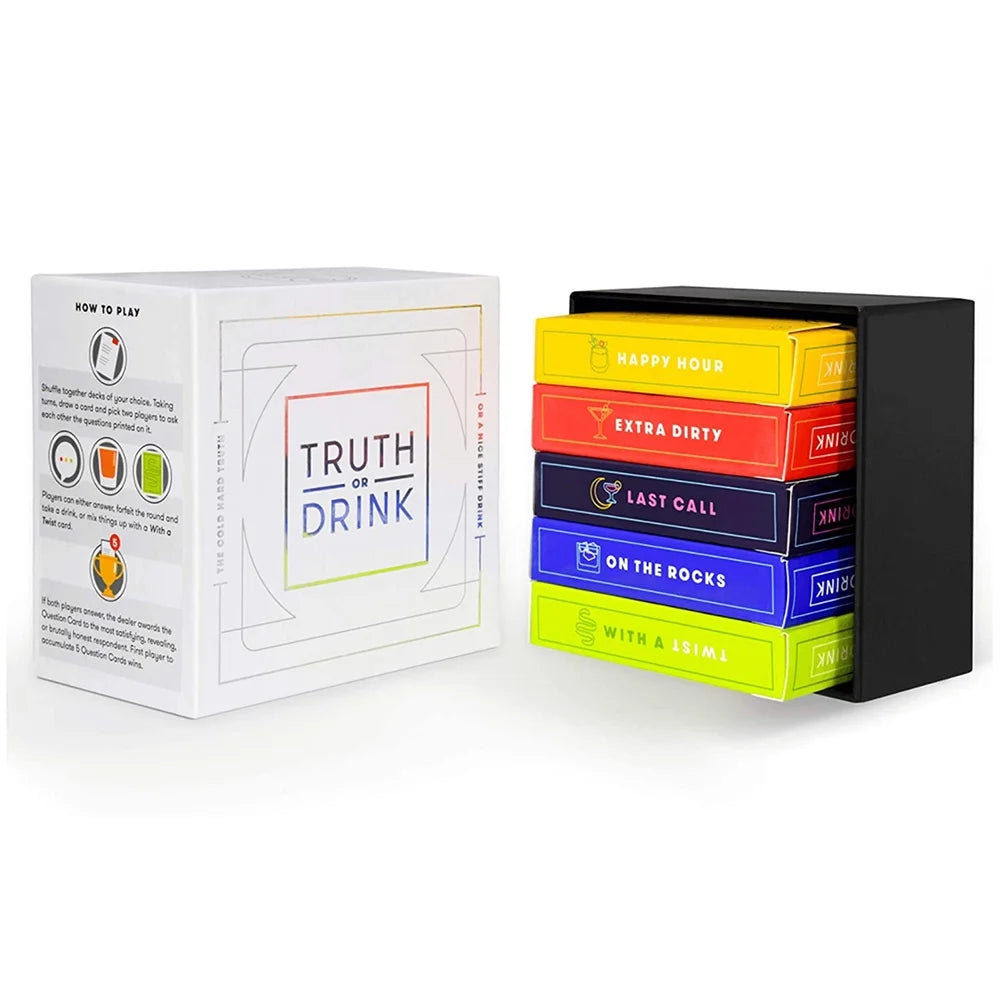 Truth or Drink - Fun Drinking Card Game for Parties & Game Nights