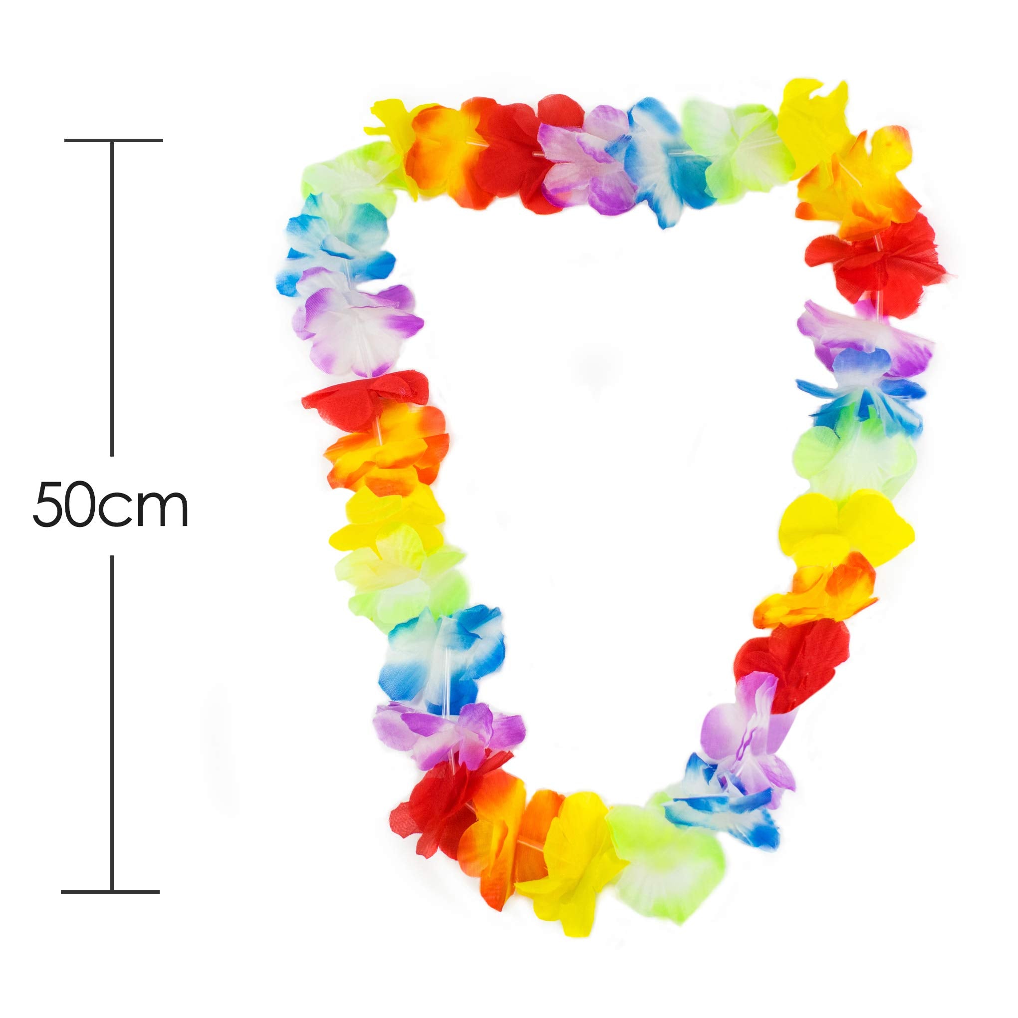 Hawaiian Necklace Flowers - Dress up Wreath Garland Beach Theme - Lei
