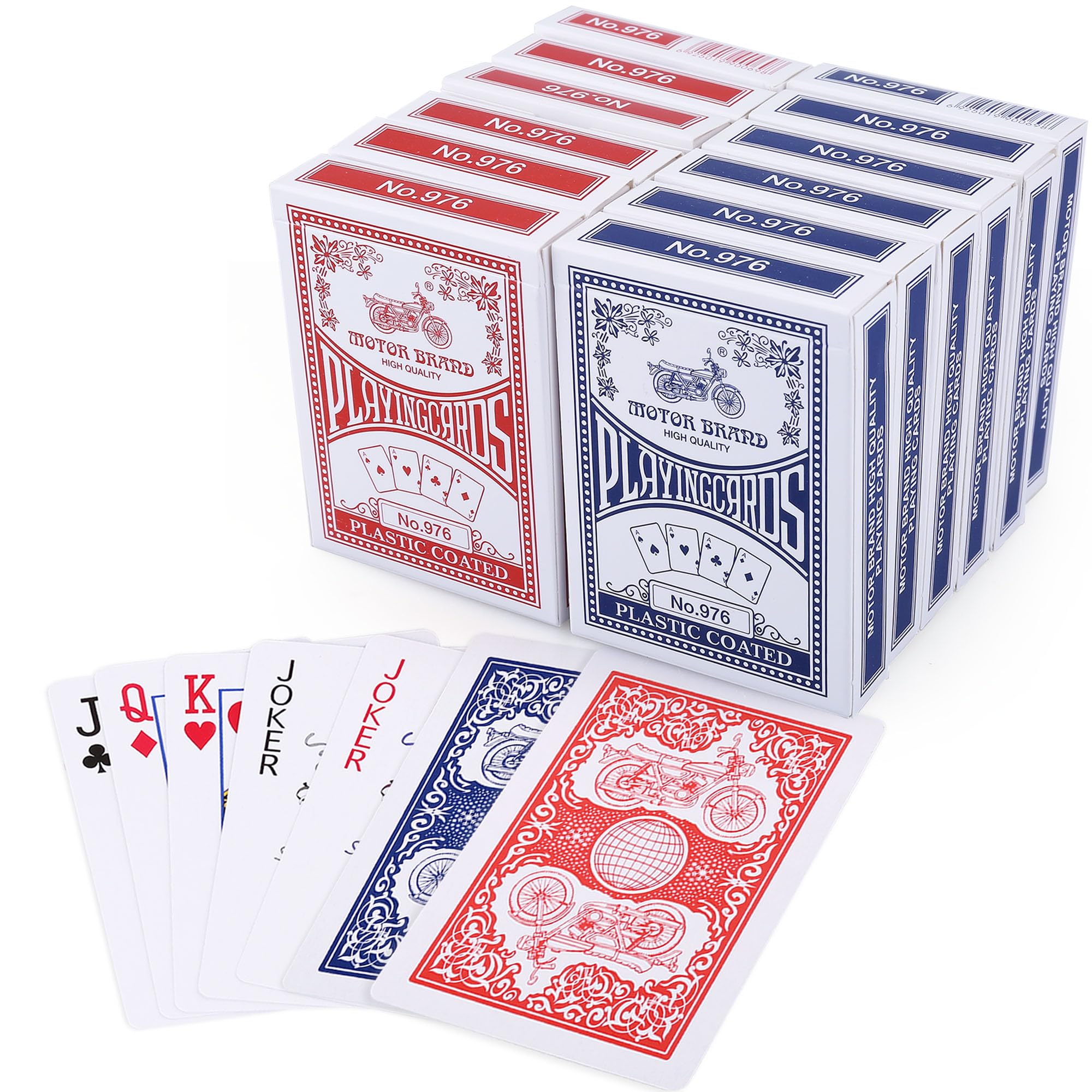 Playing Cards - Plastic Coated High Quality - 1 Pack Standard Size Full Deck