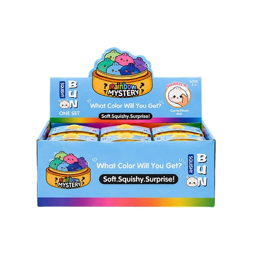 12 Pack (Full Box) Large Mystery Squishy Dumplings (9,5cm) - Glitter Edition