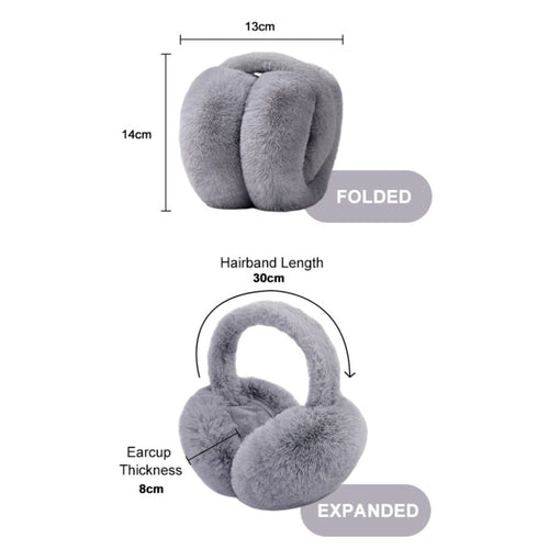 Foldable Fluffy Earmuffs - Winter Ear Warmers