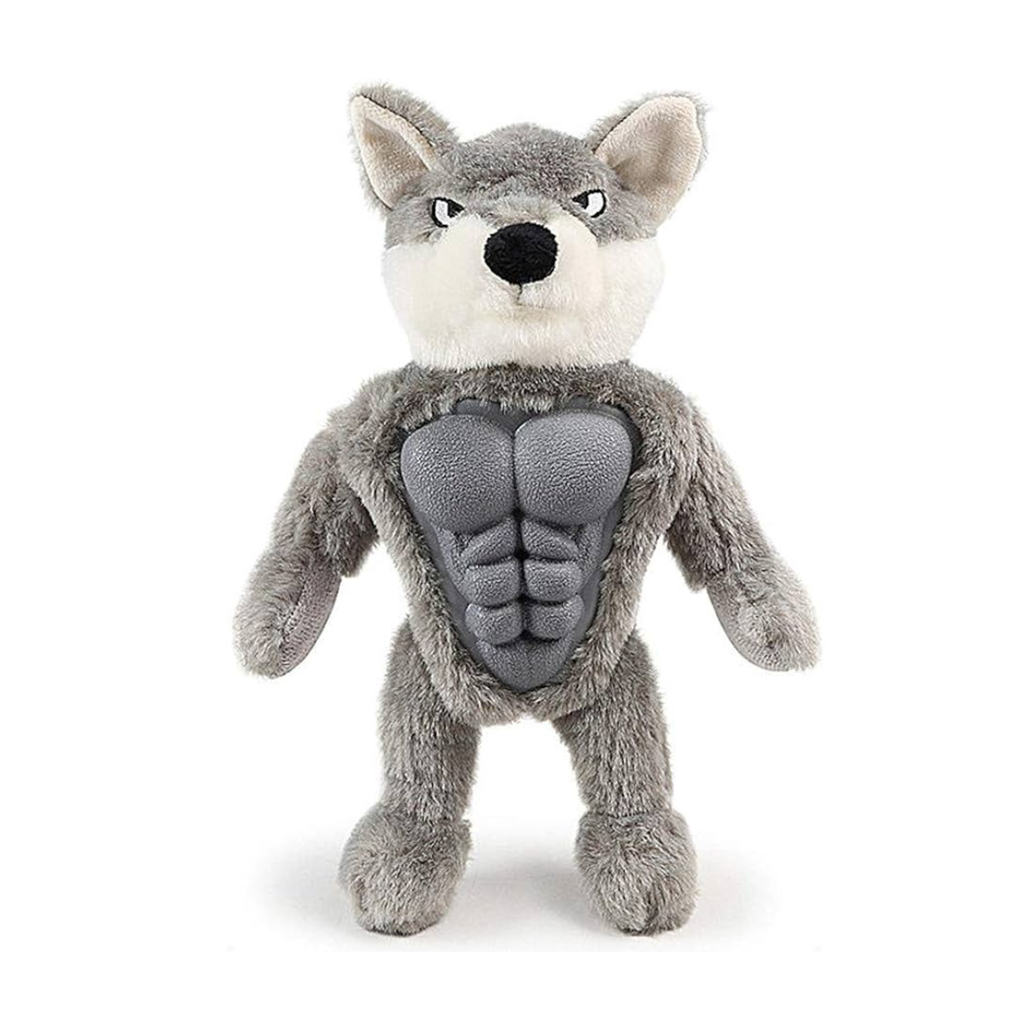 Kollopet Sound-Making Pet Plush Toy - Buff Wolf / Dog - Dog Pet Plush Toy