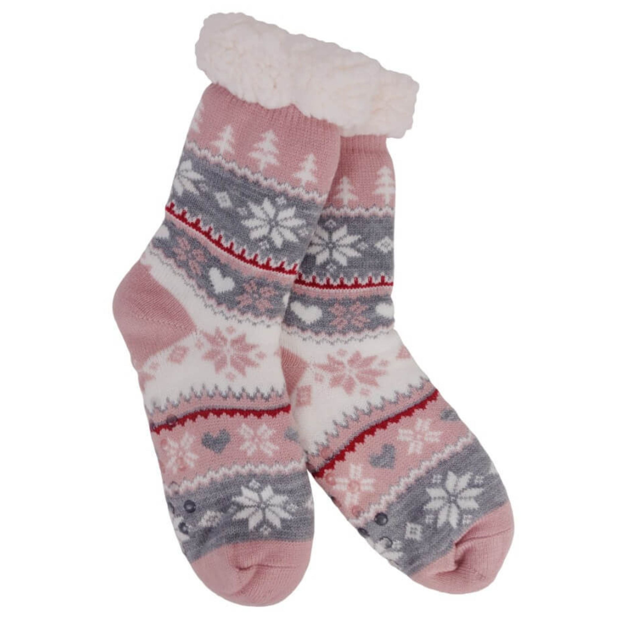 Thick Thermal Cosy Sleeping Socks - Soft Fur Insulation Inside Winter Non-Slip