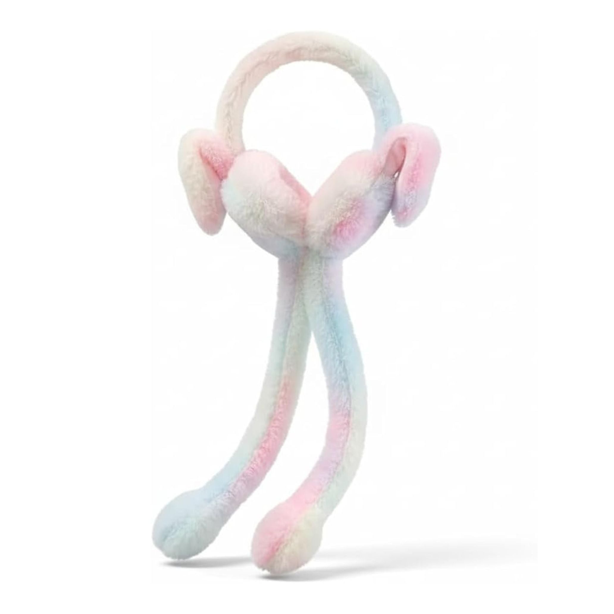 Fluffy Bunny Ears Scarf Earmuffs - Plush Ear Warmer